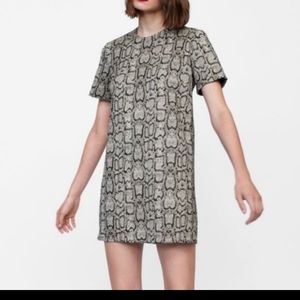 Zara Animal Print Mini Dress